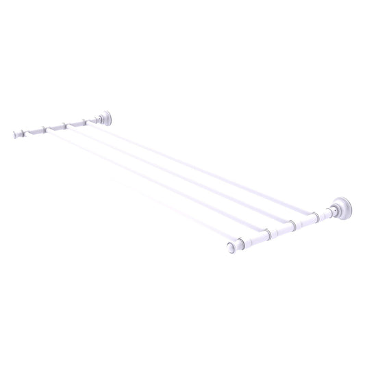 Allied Brass Carolina 38" x 12.7" Matte White Solid Brass Towel Shelf