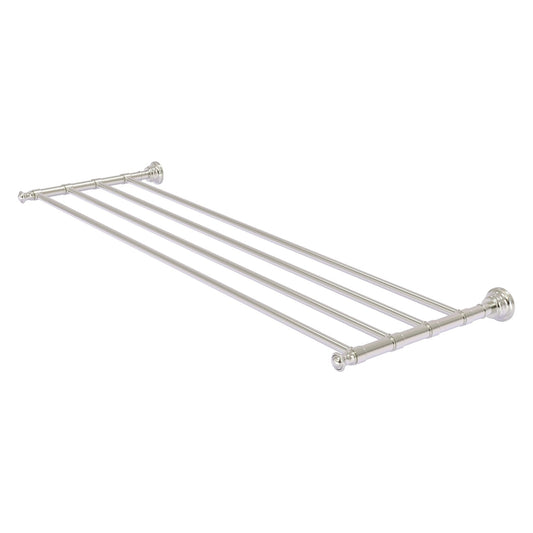 Allied Brass Carolina 38" x 12.7" Satin Nickel Solid Brass Towel Shelf