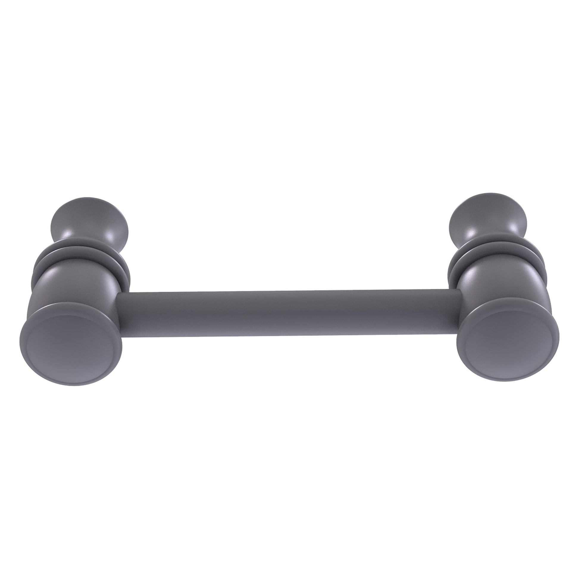 Allied Brass Carolina 3.8" x 1.7" Matte Gray Solid Brass Cabinet Pull