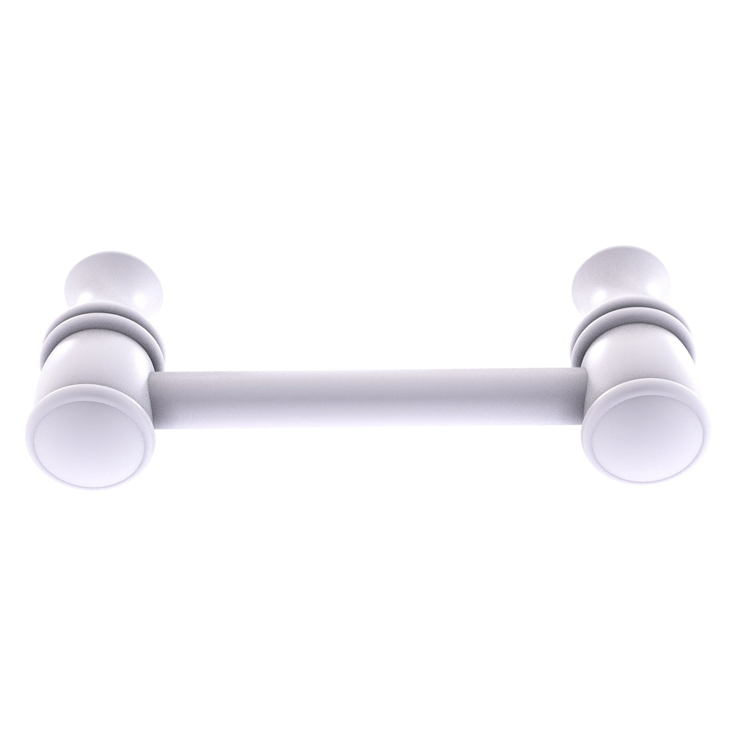 Allied Brass Carolina 3.8" x 1.7" Matte White Solid Brass Cabinet Pull