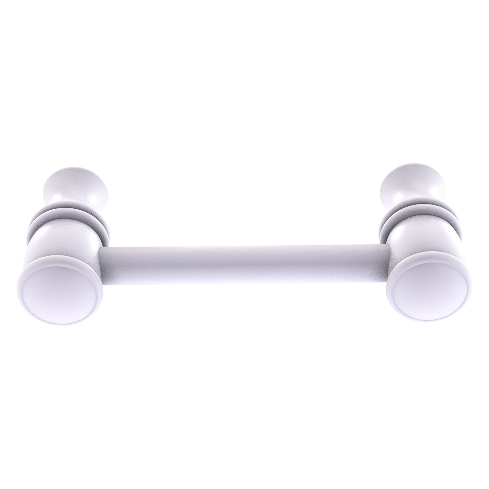 Allied Brass Carolina 3.8" x 1.7" Matte White Solid Brass Cabinet Pull