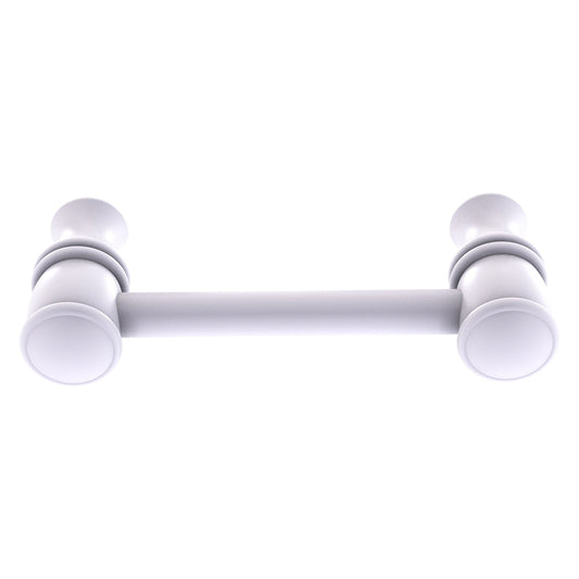 Allied Brass Carolina 3.8" x 1.7" Matte White Solid Brass Cabinet Pull