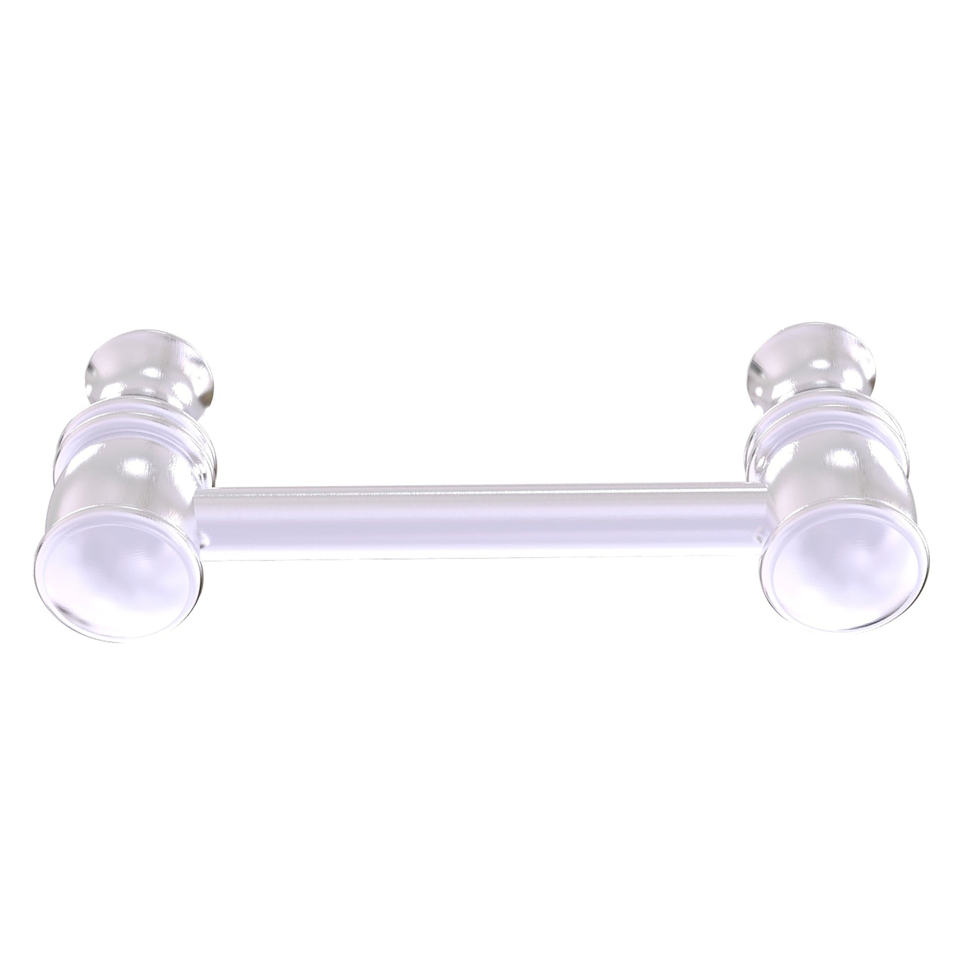 Allied Brass Carolina 3.8" x 1.7" Satin Chrome Solid Brass Cabinet Pull