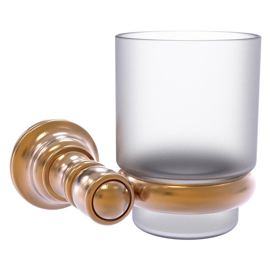 Allied Brass Carolina 4.3" x 4" Brushed Bronze Solid Brass Wall-Mounted Tumbler Holder