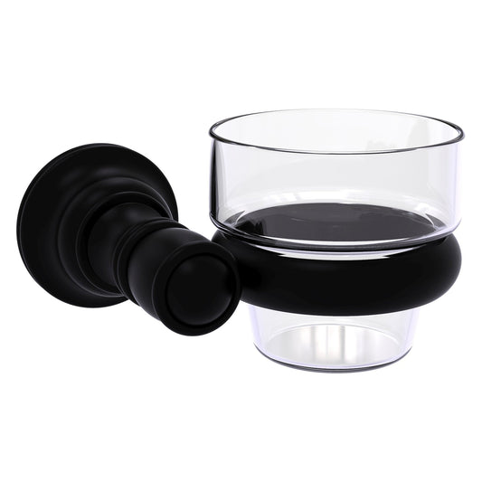 Allied Brass Carolina 4.3" x 4" Matte Black Solid Brass Wall-Mounted Votive Candle Holder