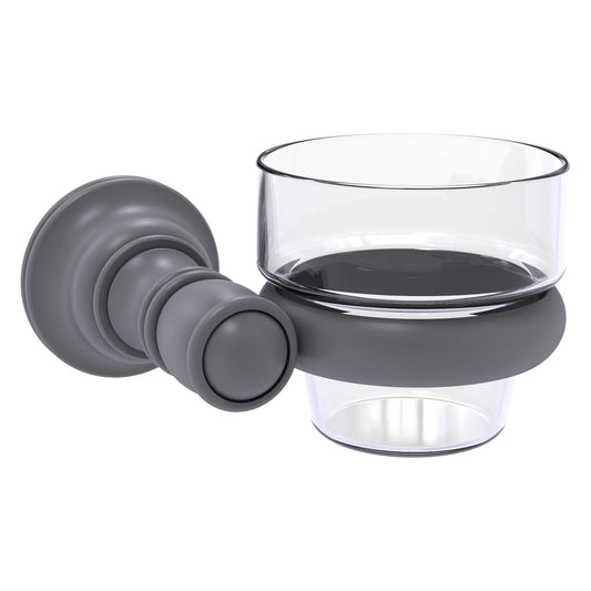 Allied Brass Carolina 4.3" x 4" Matte Gray Solid Brass Wall-Mounted Votive Candle Holder