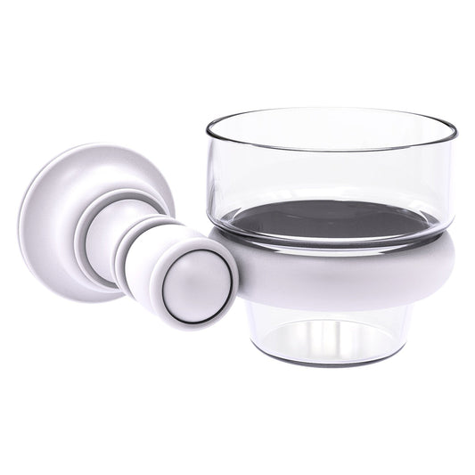 Allied Brass Carolina 4.3" x 4" Matte White Solid Brass Wall-Mounted Votive Candle Holder