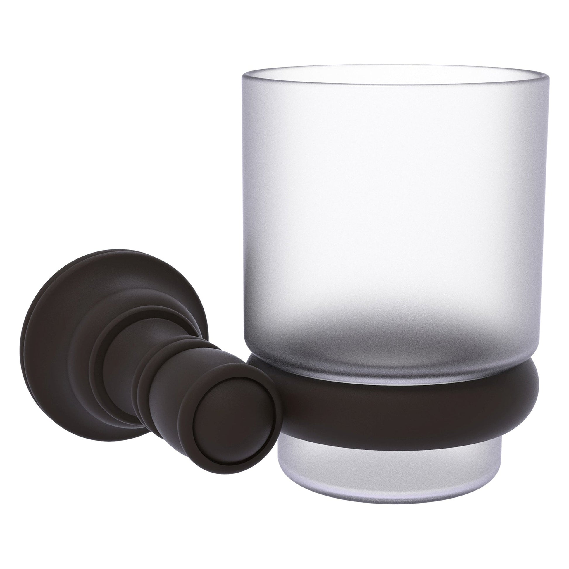 Allied Brass Carolina 4.3" x 4" Oil Rubbed Bronze Solid Brass Wall-Mounted Tumbler Holder
