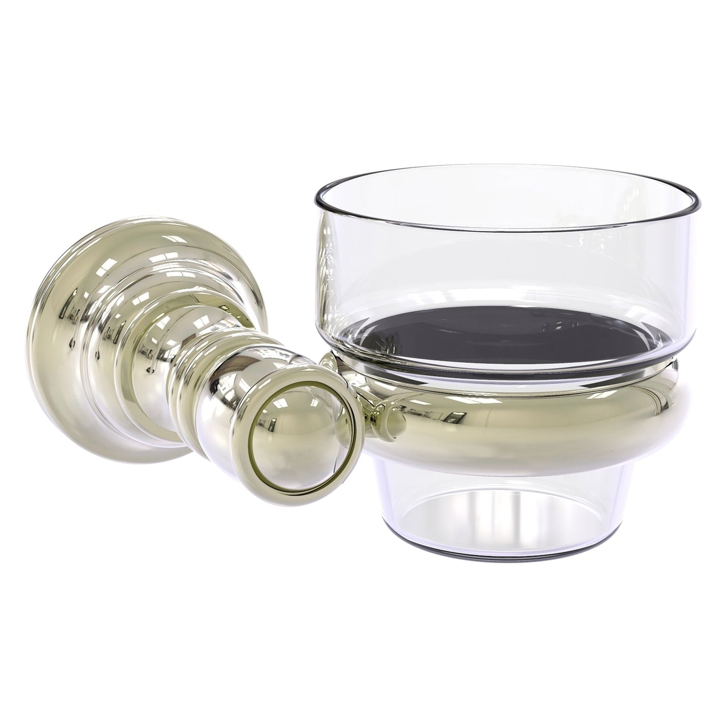 Allied Brass Carolina 4.3" x 4" Polished Nickel Solid Brass Wall-Mounted Votive Candle Holder