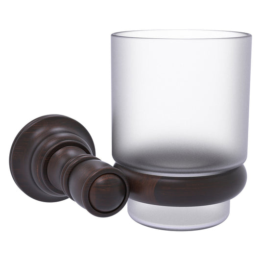 Allied Brass Carolina 4.3" x 4" Venetian Bronze Solid Brass Wall-Mounted Tumbler Holder
