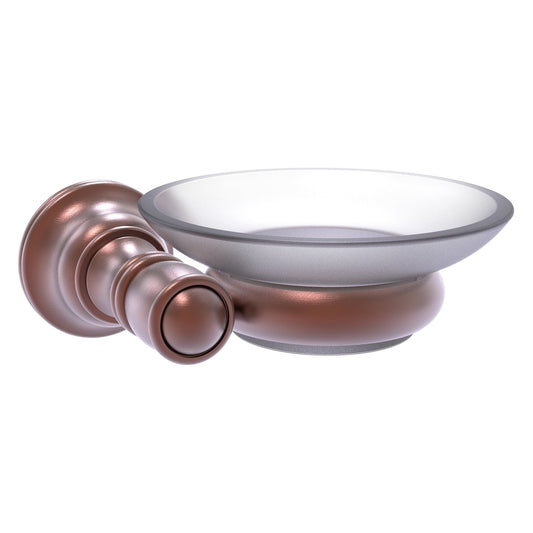 Allied Brass Carolina 5" x 4.6" Antique Copper Solid Brass Wall-Mounted Soap Dish