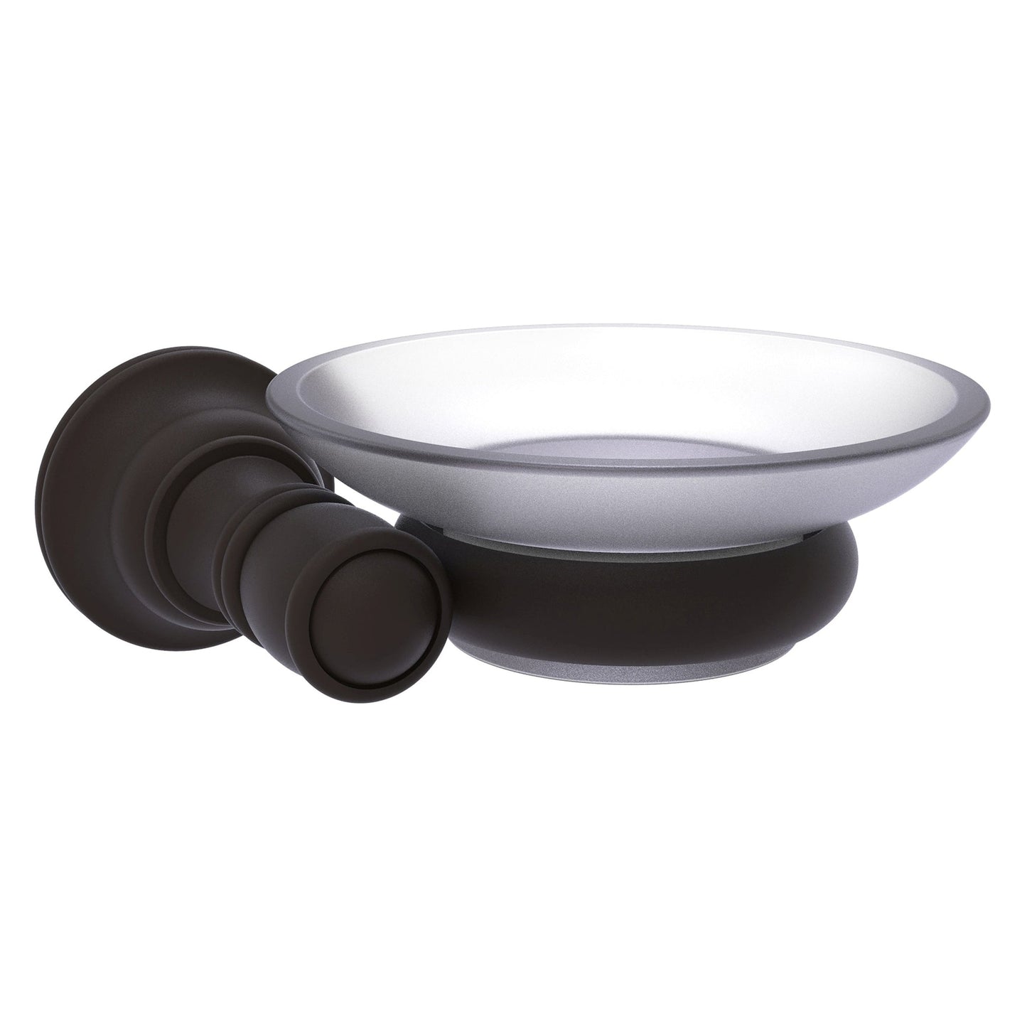 Allied Brass Carolina 5" x 4.6" Oil Rubbed Bronze Solid Brass Wall-Mounted Soap Dish