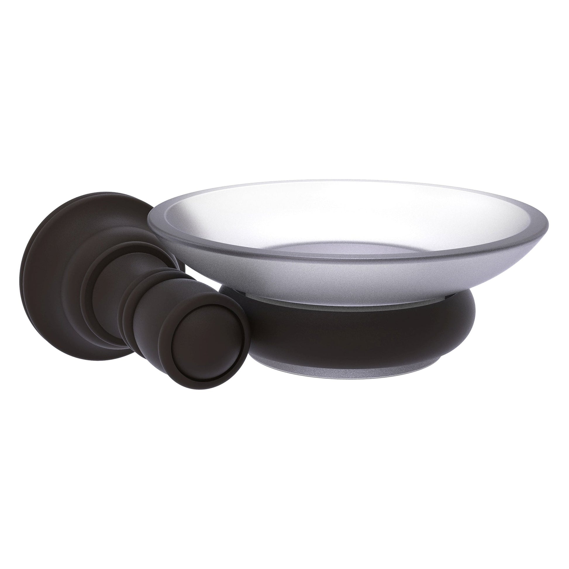 Allied Brass Carolina 5" x 4.6" Oil Rubbed Bronze Solid Brass Wall-Mounted Soap Dish