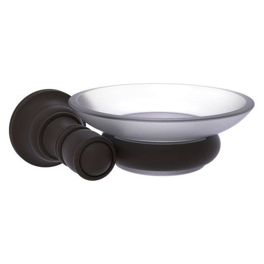 Allied Brass Carolina 5" x 4.6" Oil Rubbed Bronze Solid Brass Wall-Mounted Soap Dish
