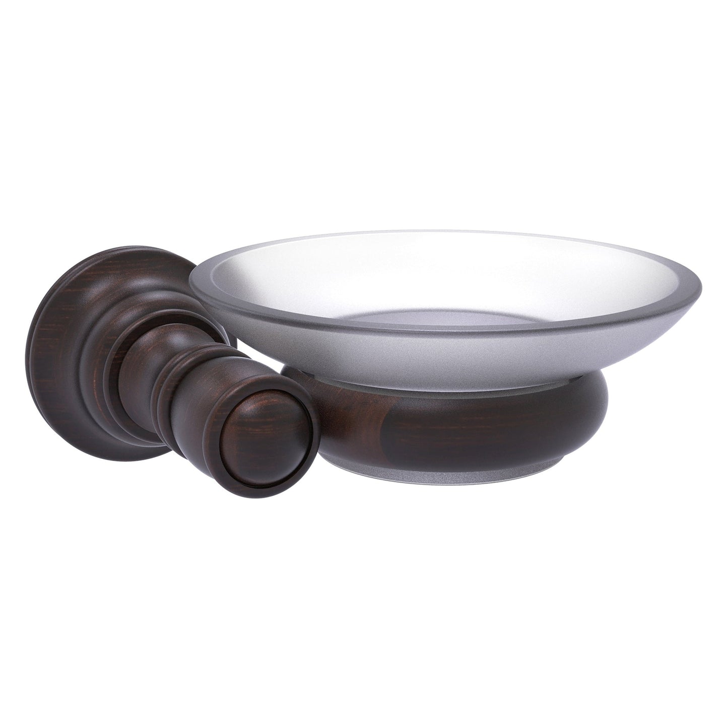 Allied Brass Carolina 5" x 4.6" Venetian Bronze Solid Brass Wall-Mounted Soap Dish
