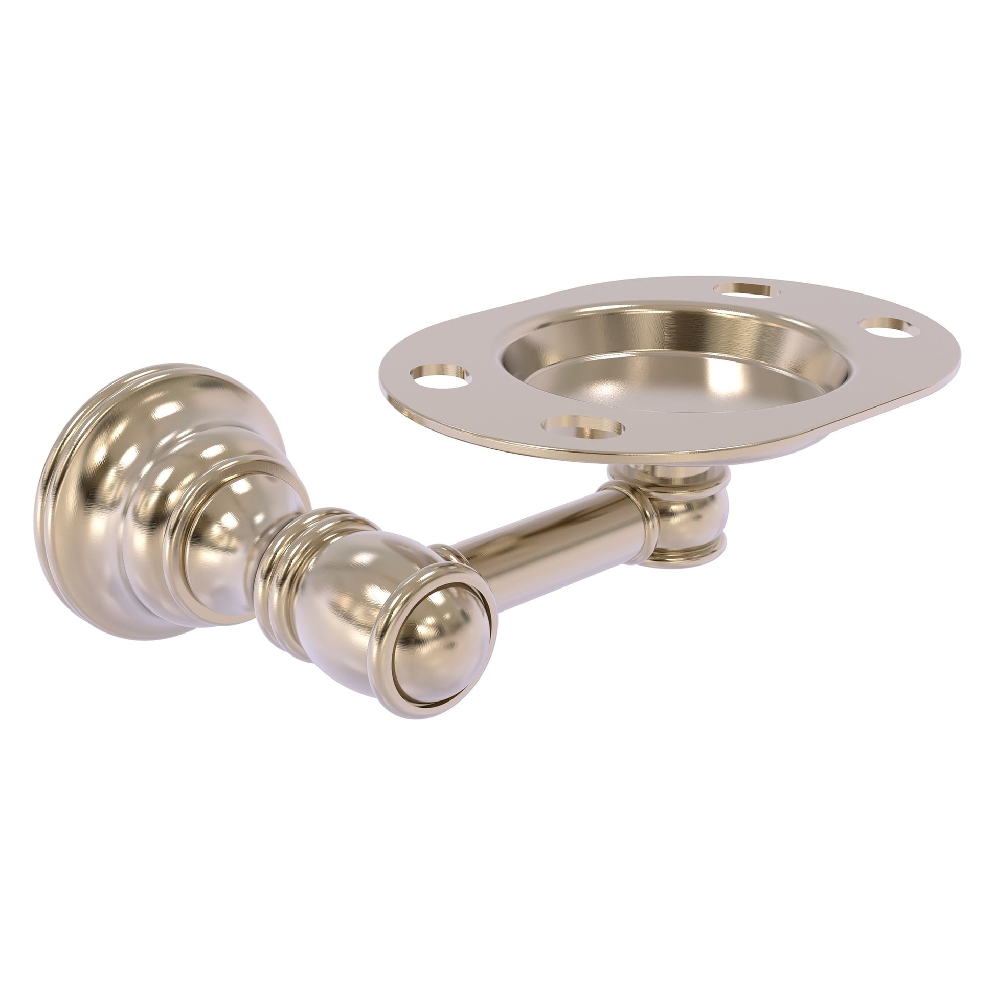 Allied Brass Carolina 5.7" x 4.4" Antique Pewter Solid Brass Tumbler and Toothbrush Holder