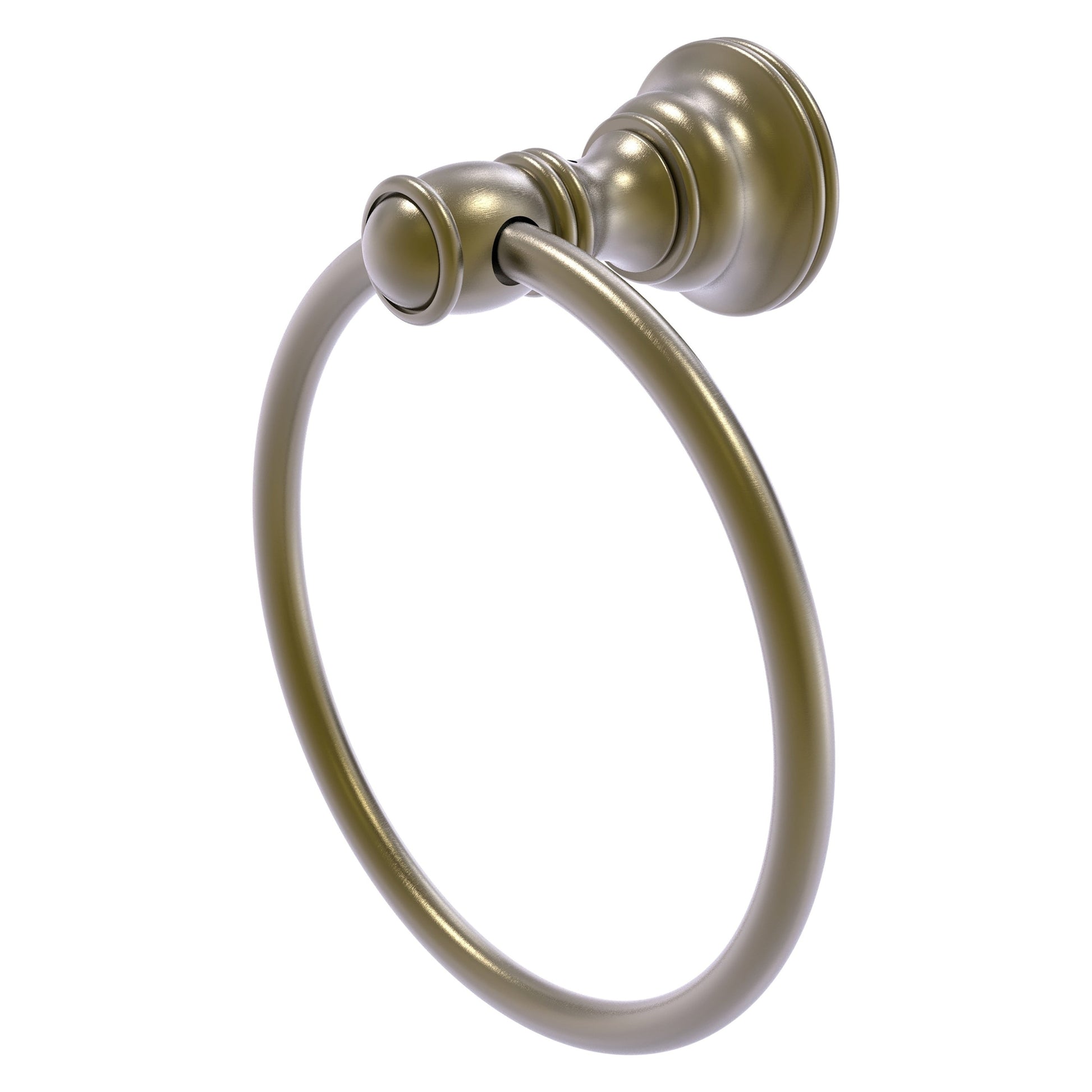 Allied Brass Carolina 6" x 3.285" Antique Brass Solid Brass Towel Ring