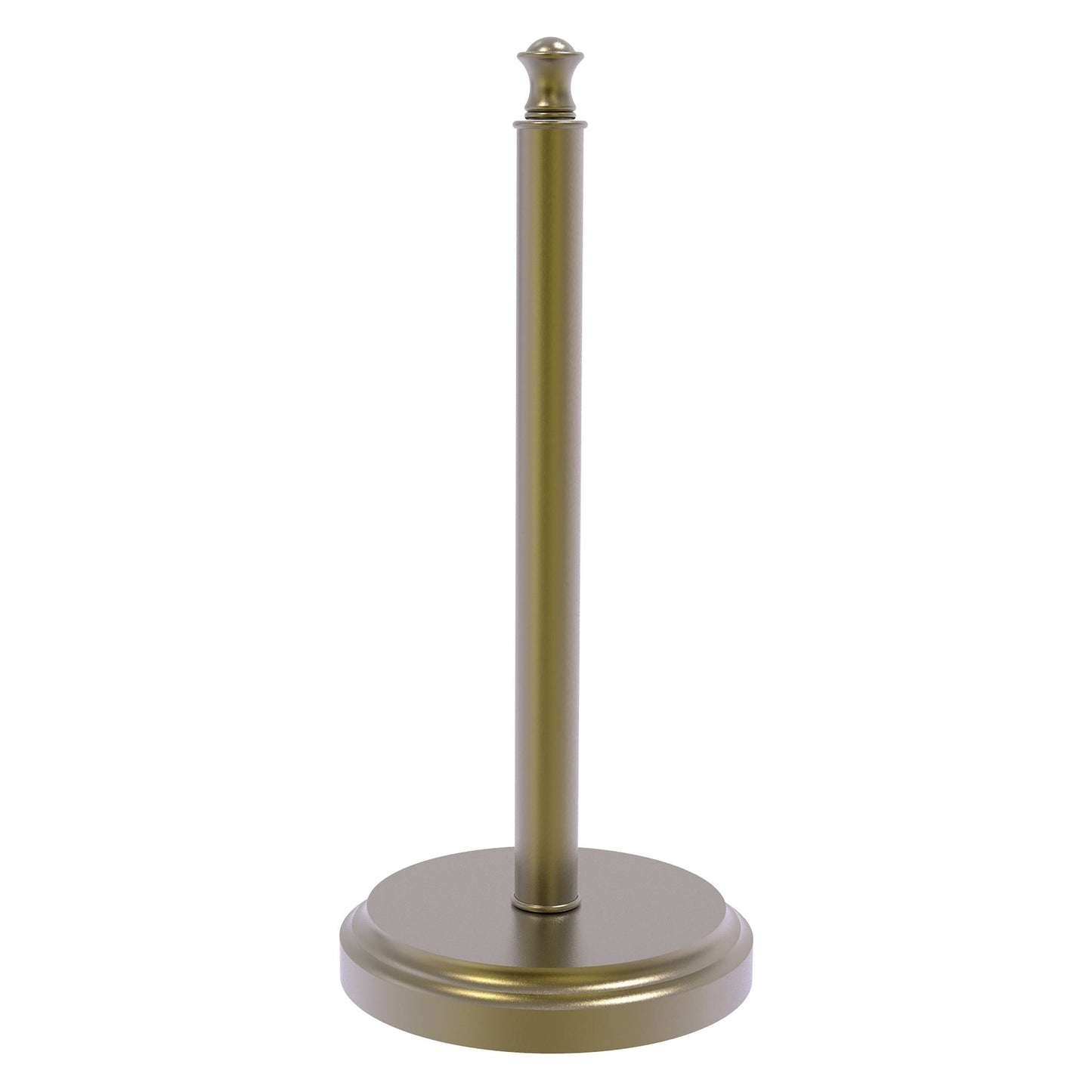 Allied Brass Carolina 6.5" x 6.5" Antique Brass Solid Brass Countertop Paper Towel Stand