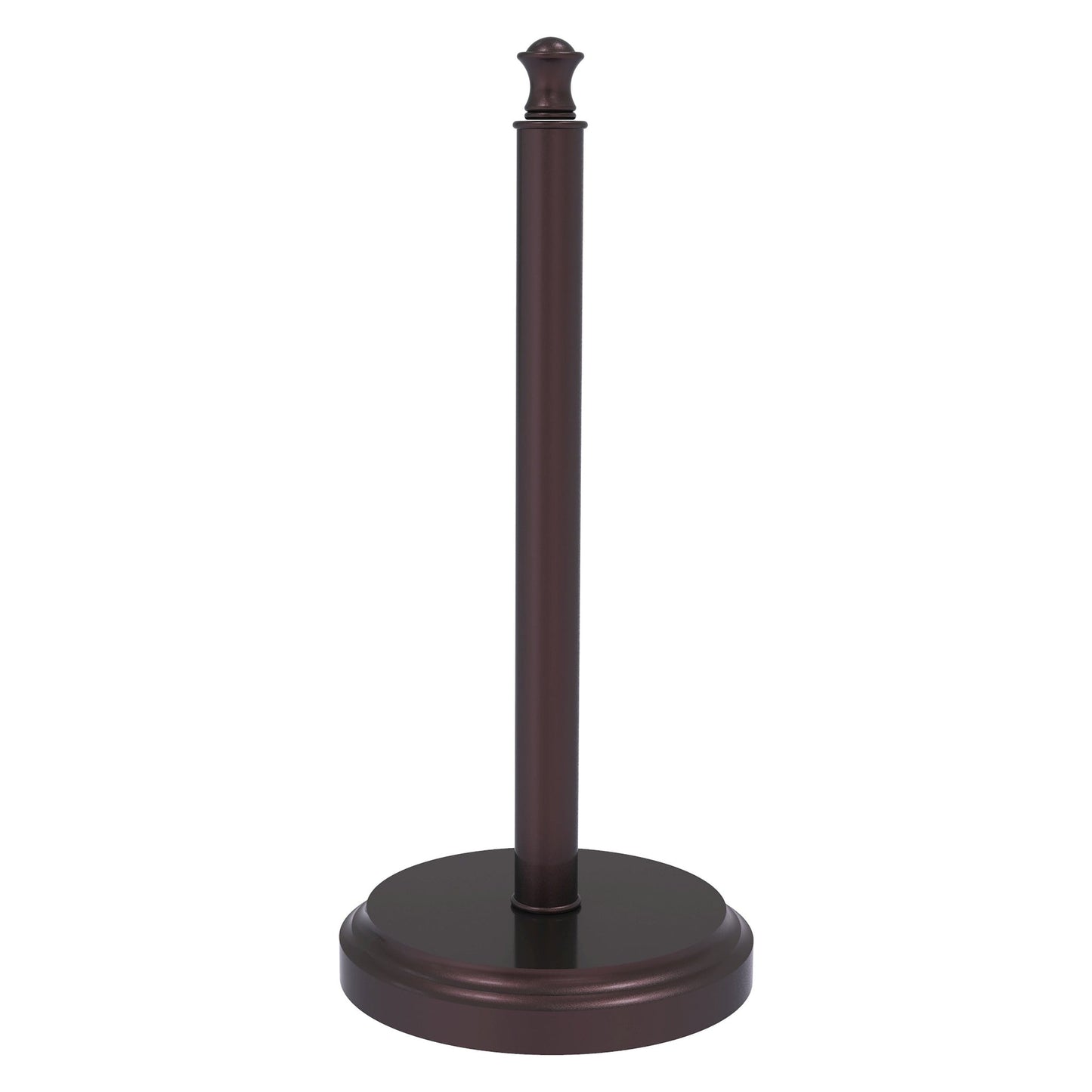 Allied Brass Carolina 6.5" x 6.5" Antique Bronze Solid Brass Countertop Paper Towel Stand