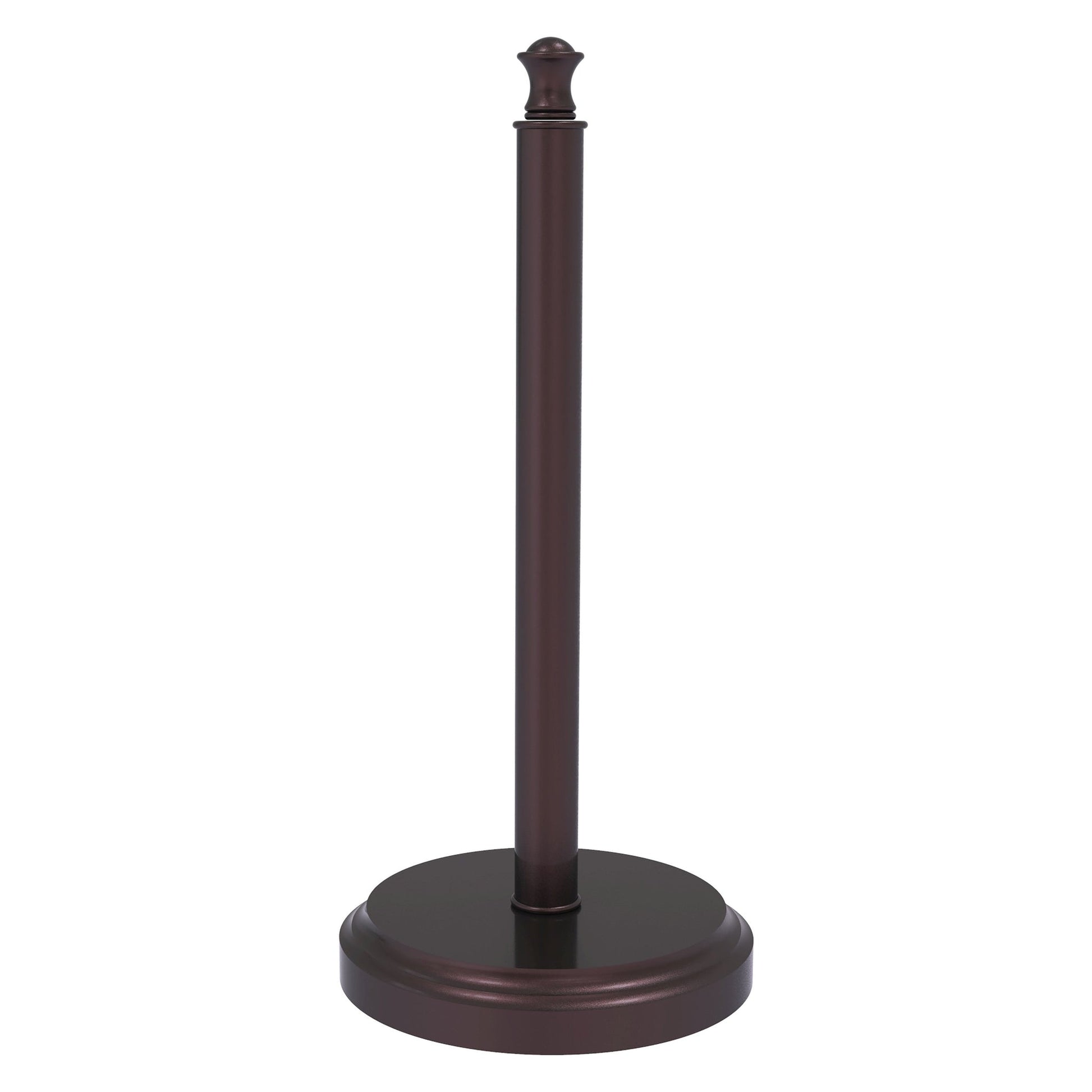 Allied Brass Carolina 6.5" x 6.5" Antique Bronze Solid Brass Countertop Paper Towel Stand