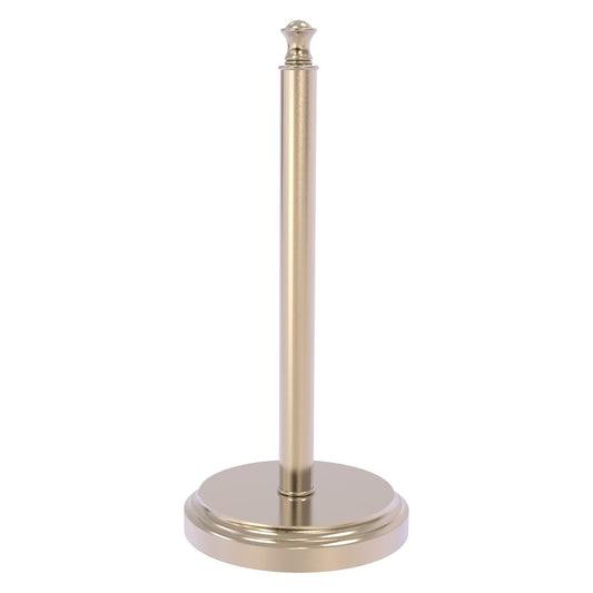 Allied Brass Carolina 6.5" x 6.5" Antique Pewter Solid Brass Countertop Paper Towel Stand