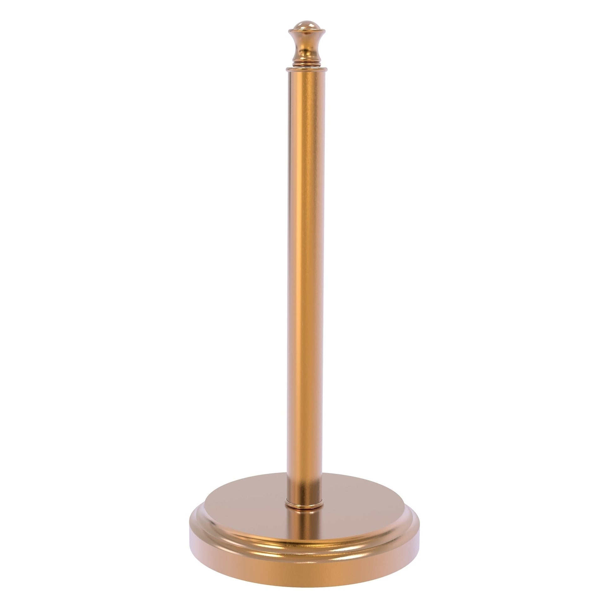 Allied Brass Carolina 6.5" x 6.5" Brushed Bronze Solid Brass Countertop Paper Towel Stand