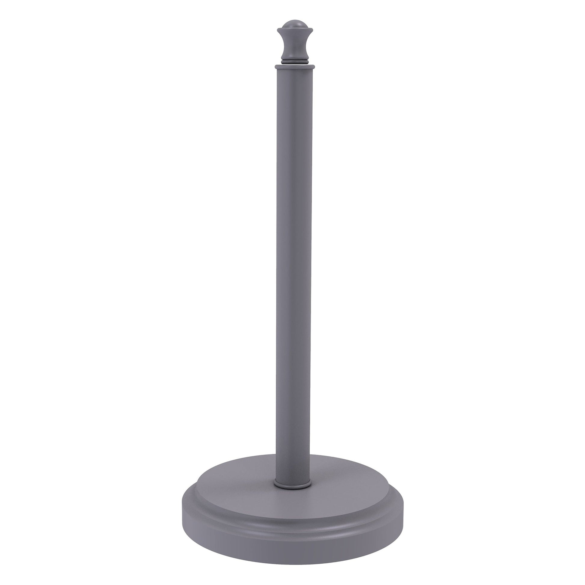 Allied Brass Carolina 6.5" x 6.5" Matte Gray Solid Brass Countertop Paper Towel Stand