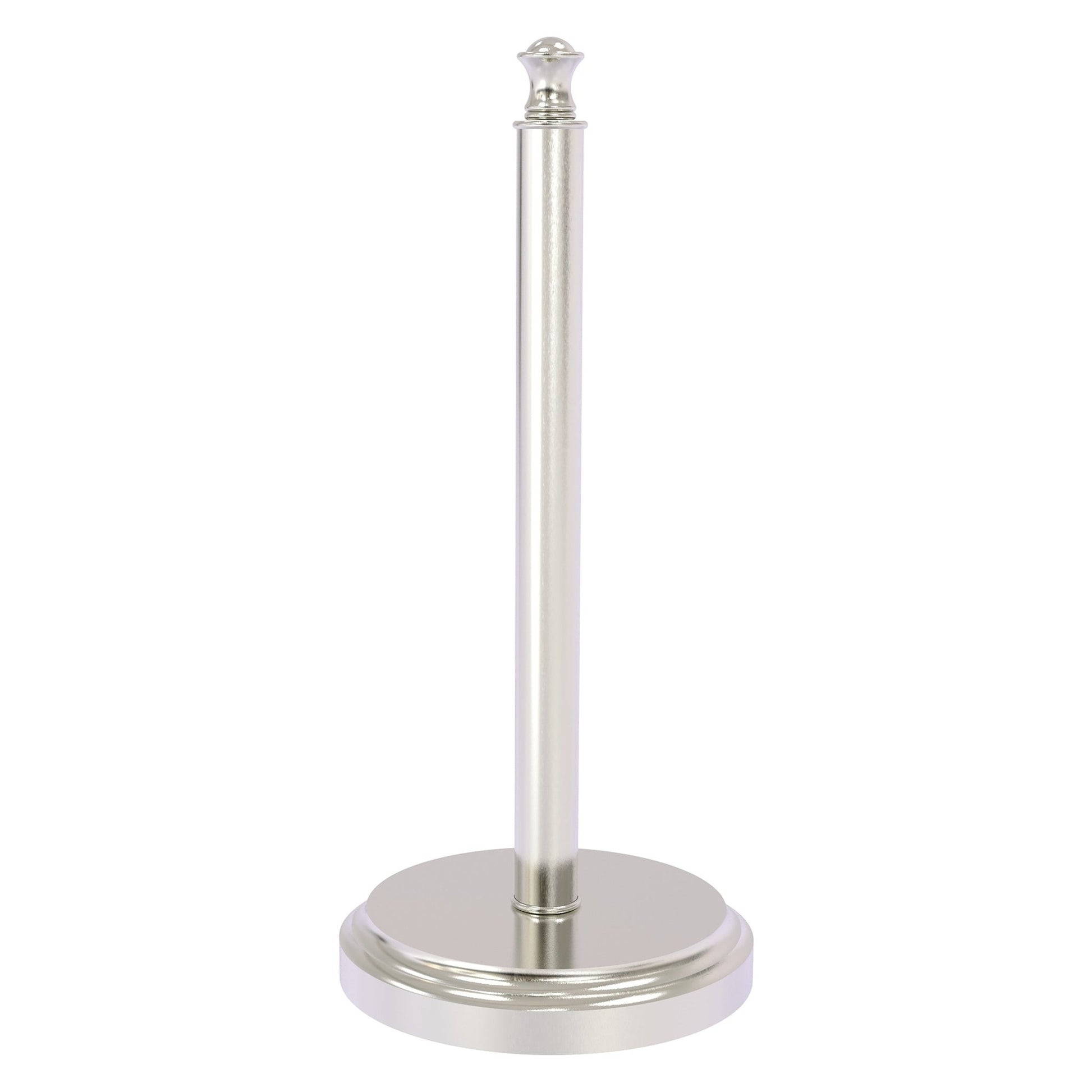 Allied Brass Carolina 6.5" x 6.5" Satin Nickel Solid Brass Countertop Paper Towel Stand