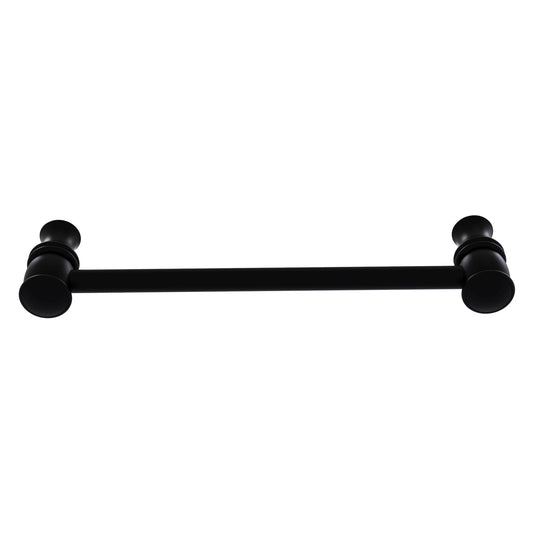 Allied Brass Carolina 6.8" x 1.7" Matte Black Solid Brass Cabinet Pull