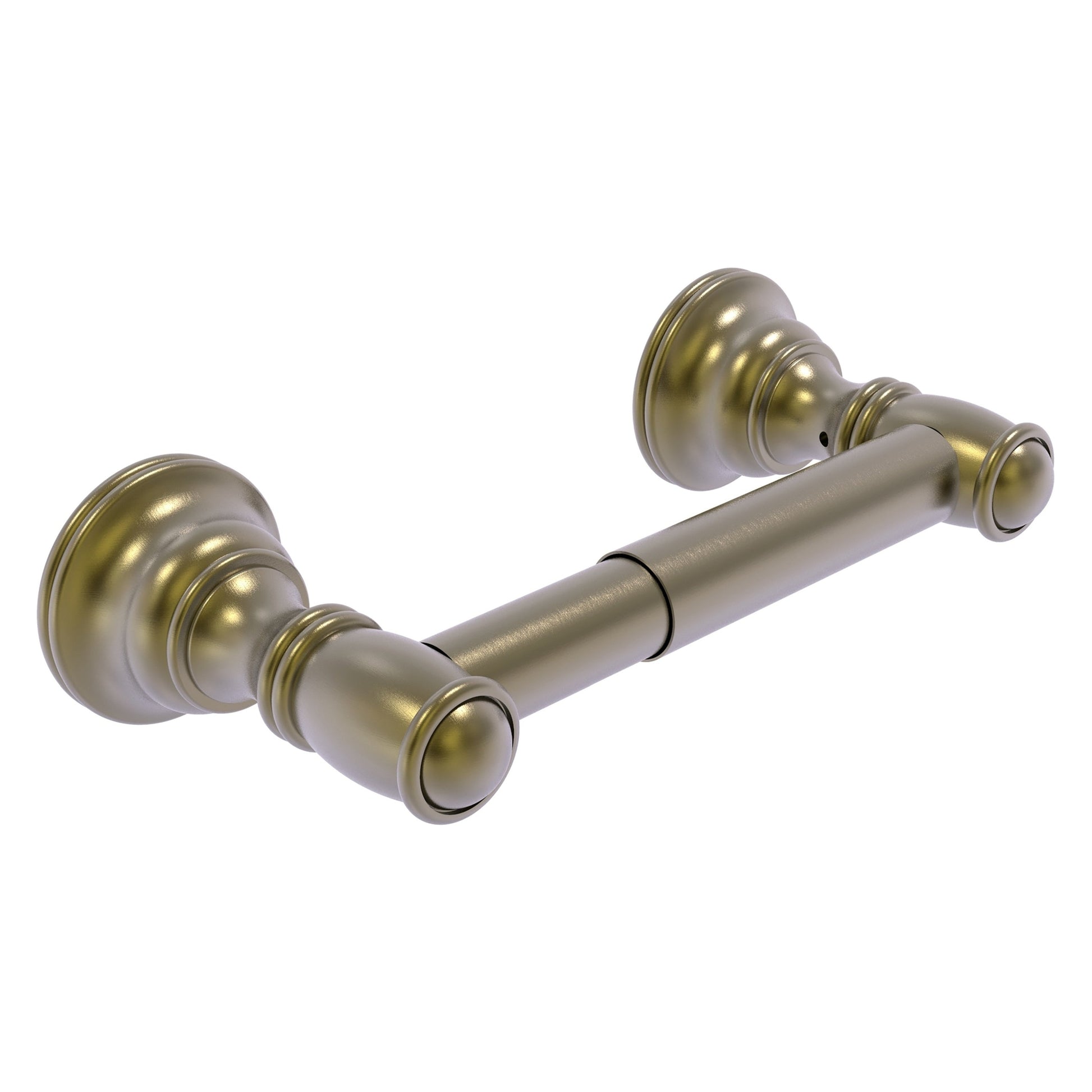 Allied Brass Carolina 8" x 3.3" Antique Brass Solid Brass 2-Post Toilet Tissue Holder