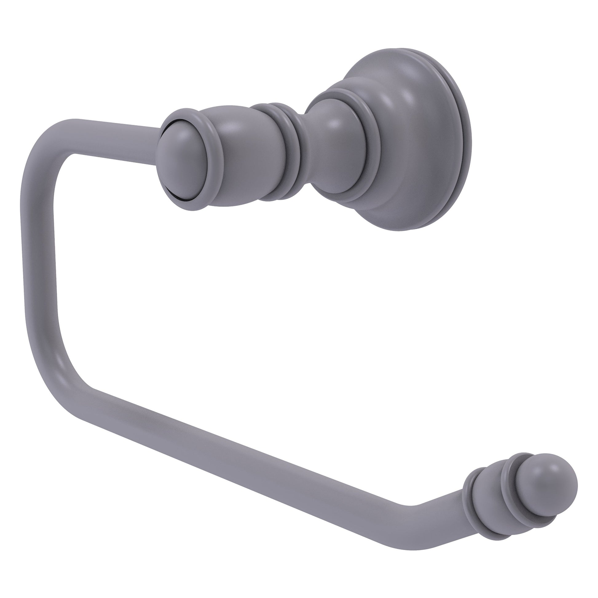 Allied Brass Carolina 8" x 3.3" Matte Gray Solid Brass Euro-Style Toilet Tissue Holder