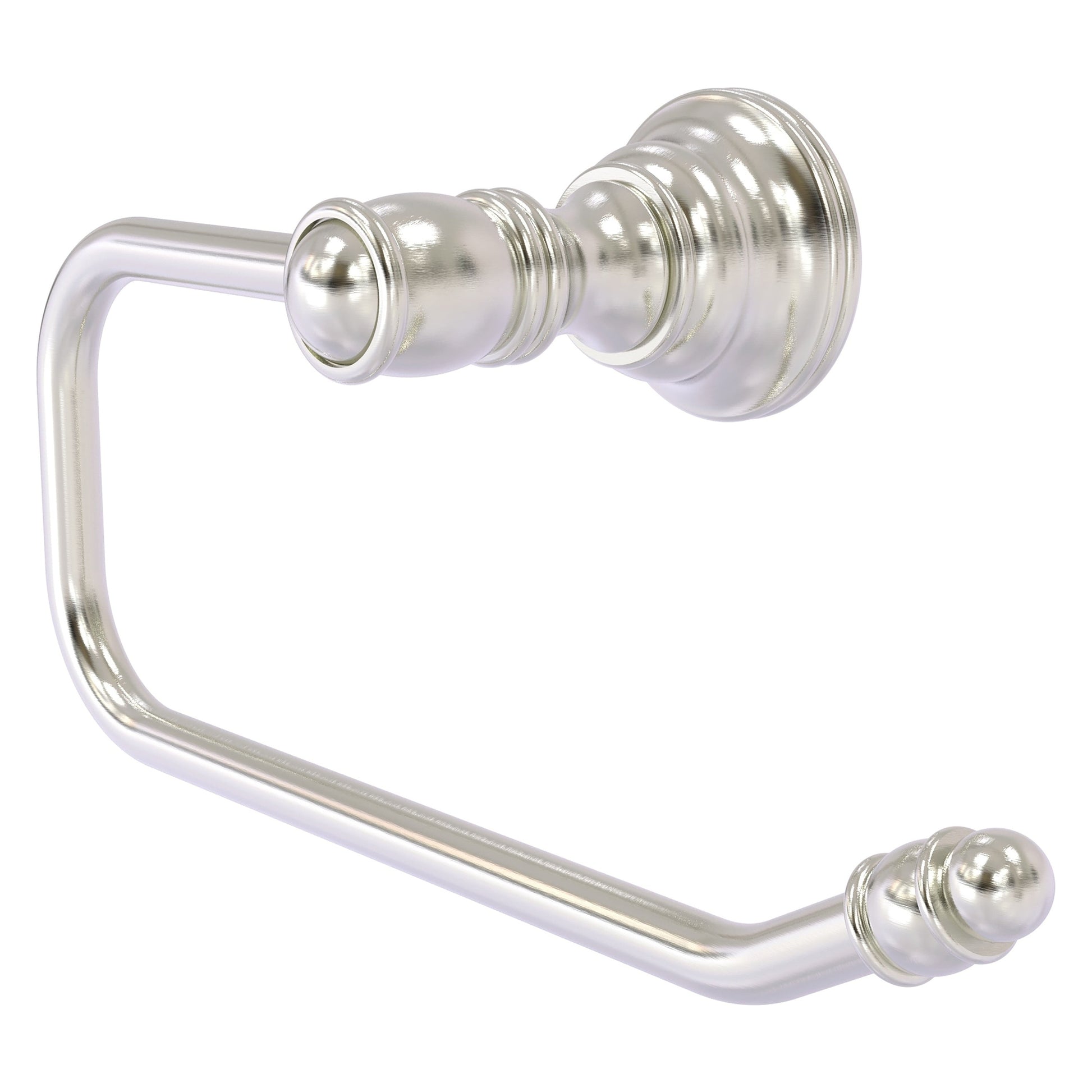 Allied Brass Carolina 8" x 3.3" Satin Nickel Solid Brass Euro-Style Toilet Tissue Holder