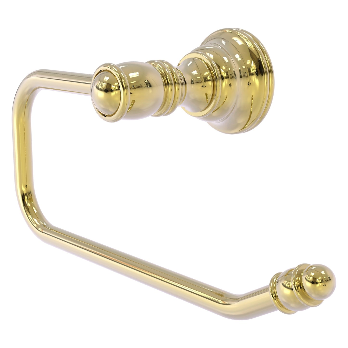 Allied Brass Carolina 8" x 3.3" Unlacquered Brass Solid Brass Euro-Style Toilet Tissue Holder