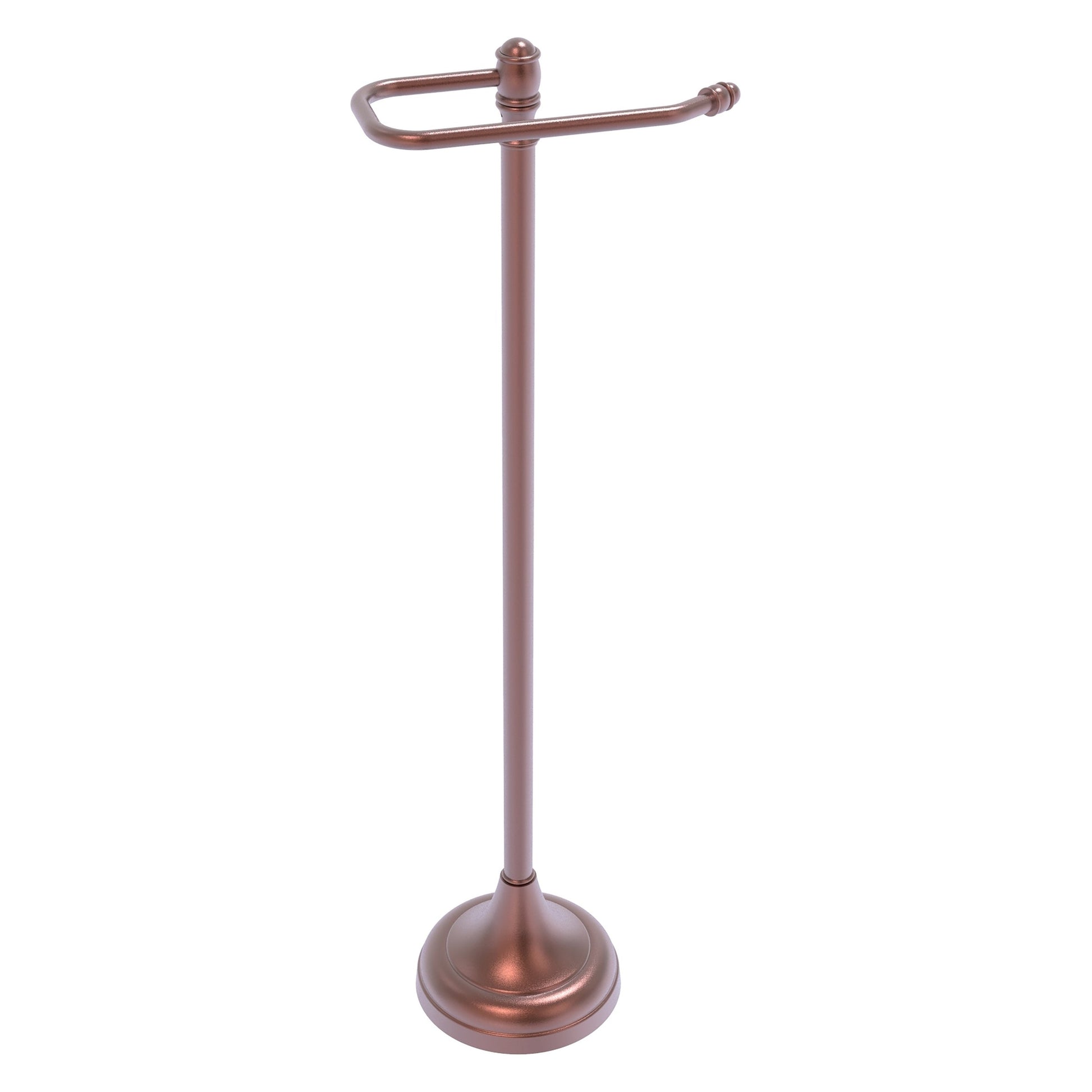 Allied Brass Carolina 8" x 6" Antique Copper Solid Brass Freestanding Euro-Style Toilet Paper Holder