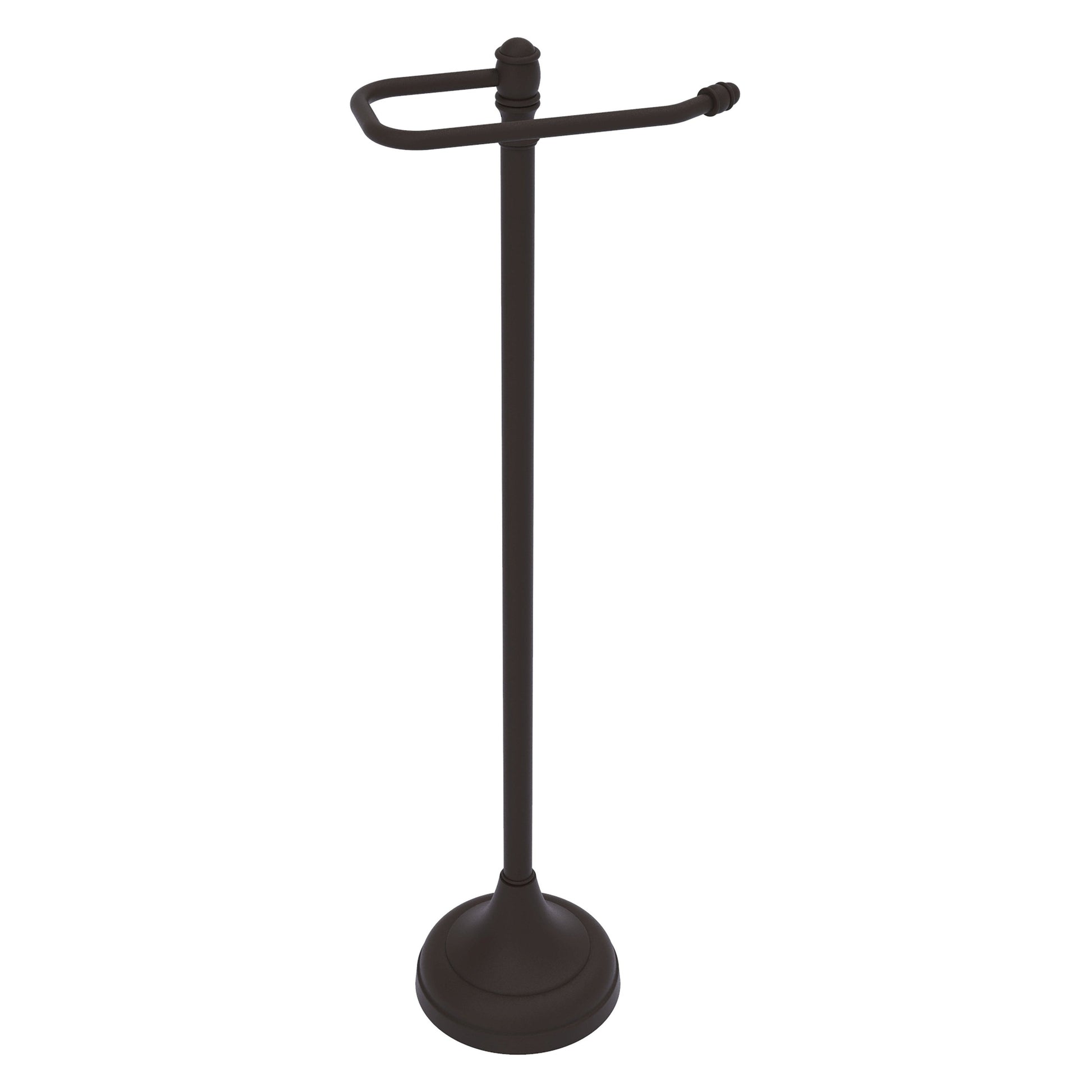 Allied Brass Carolina 8" x 6" Oil Rubbed Bronze Solid Brass Freestanding Euro-Style Toilet Paper Holder