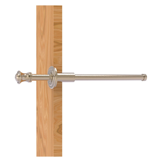Allied Brass Carolina 9.8" x 1.8" Antique Pewter Solid Brass Retractable Pullout Garment Rod