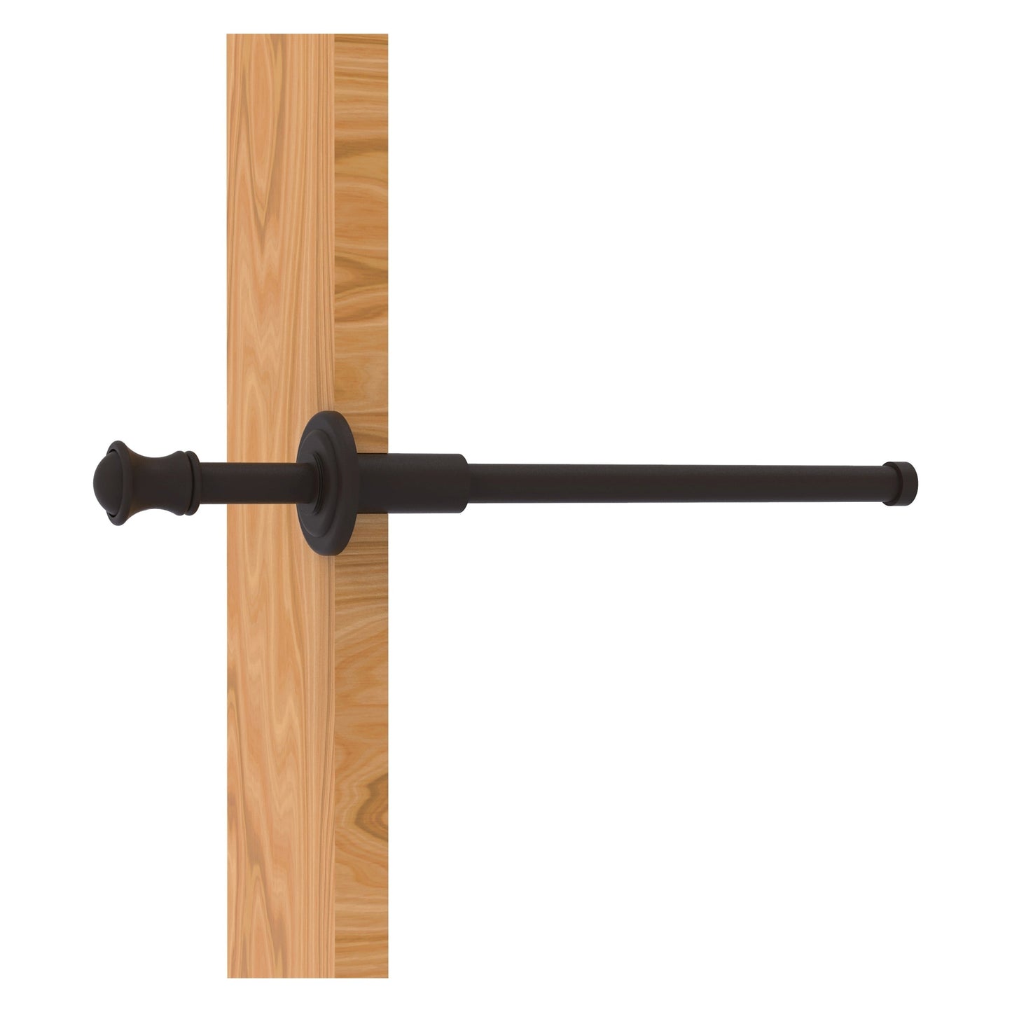 Allied Brass Carolina 9.8" x 1.8" Oil Rubbed Bronze Solid Brass Retractable Pullout Garment Rod