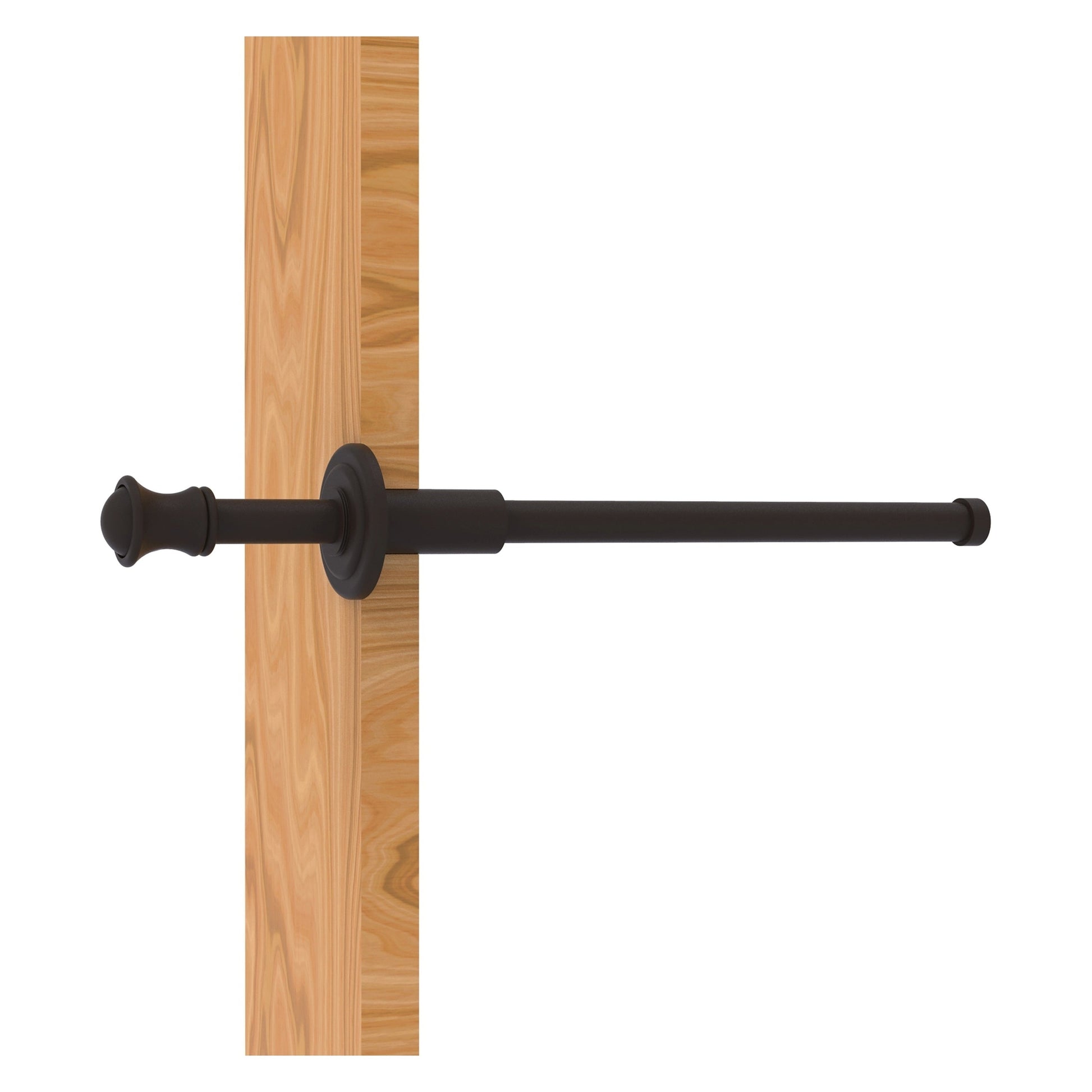 Allied Brass Carolina 9.8" x 1.8" Oil Rubbed Bronze Solid Brass Retractable Pullout Garment Rod