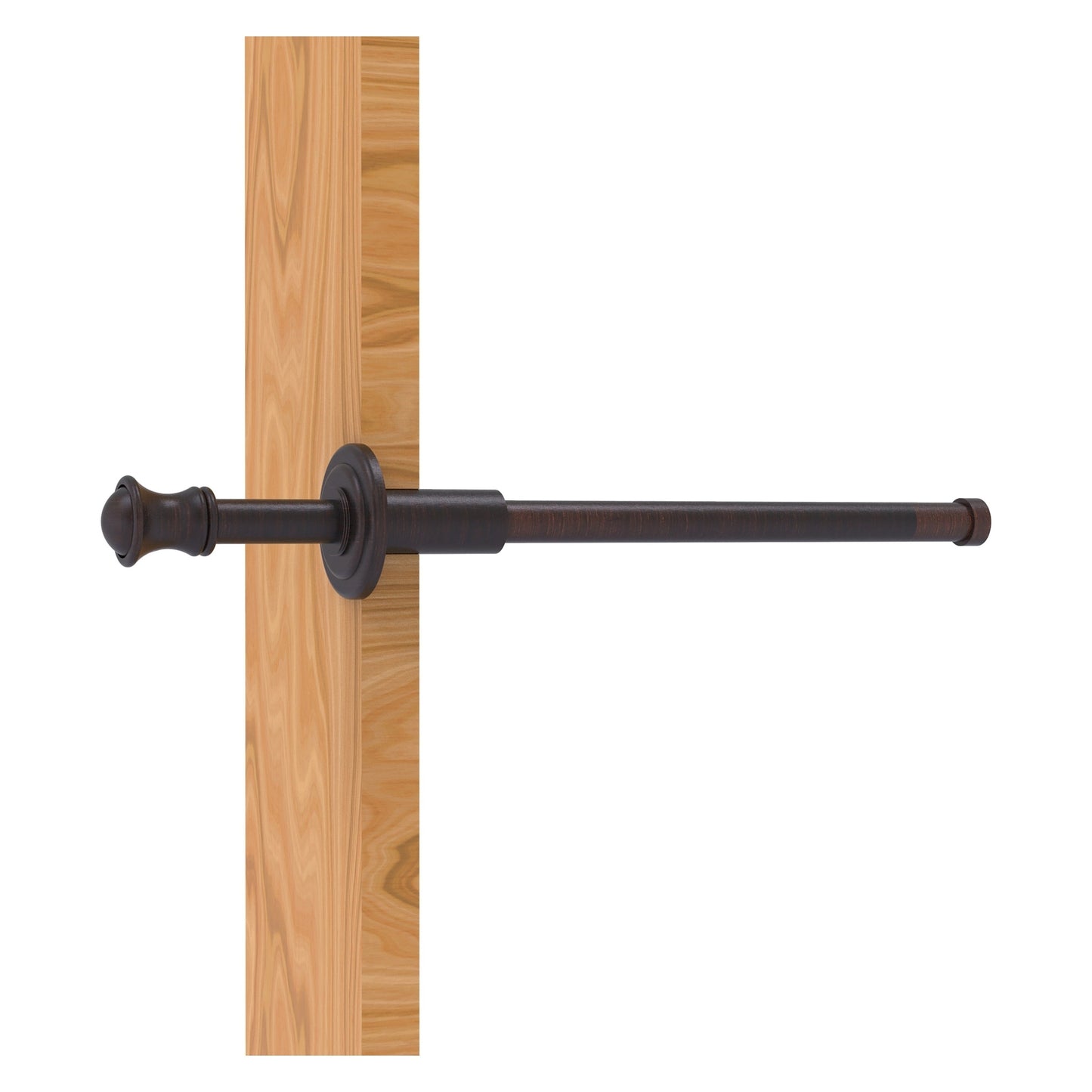 Allied Brass Carolina 9.8" x 1.8" Venetian Bronze Solid Brass Retractable Pullout Garment Rod