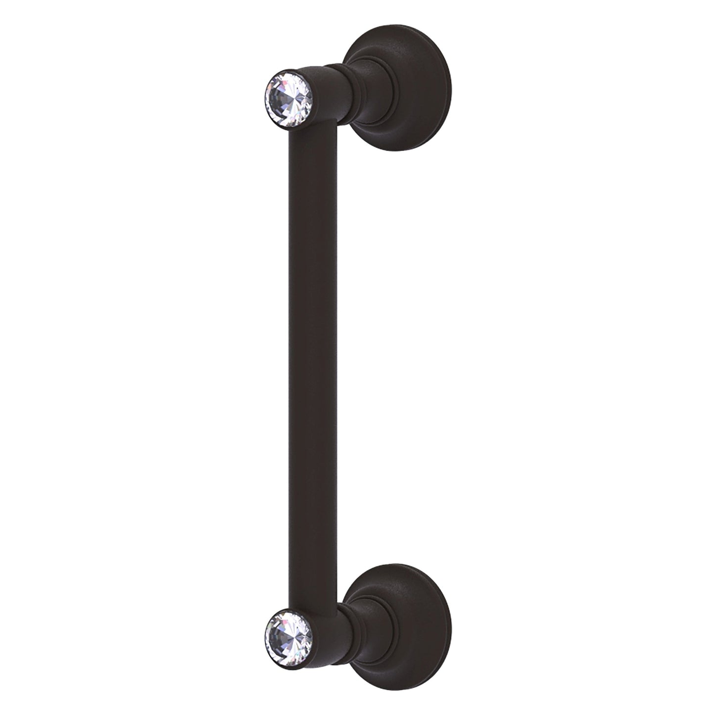 Allied Brass Carolina Crystal 10" x 3.6" Oil Rubbed Bronze Solid Brass Door Pull