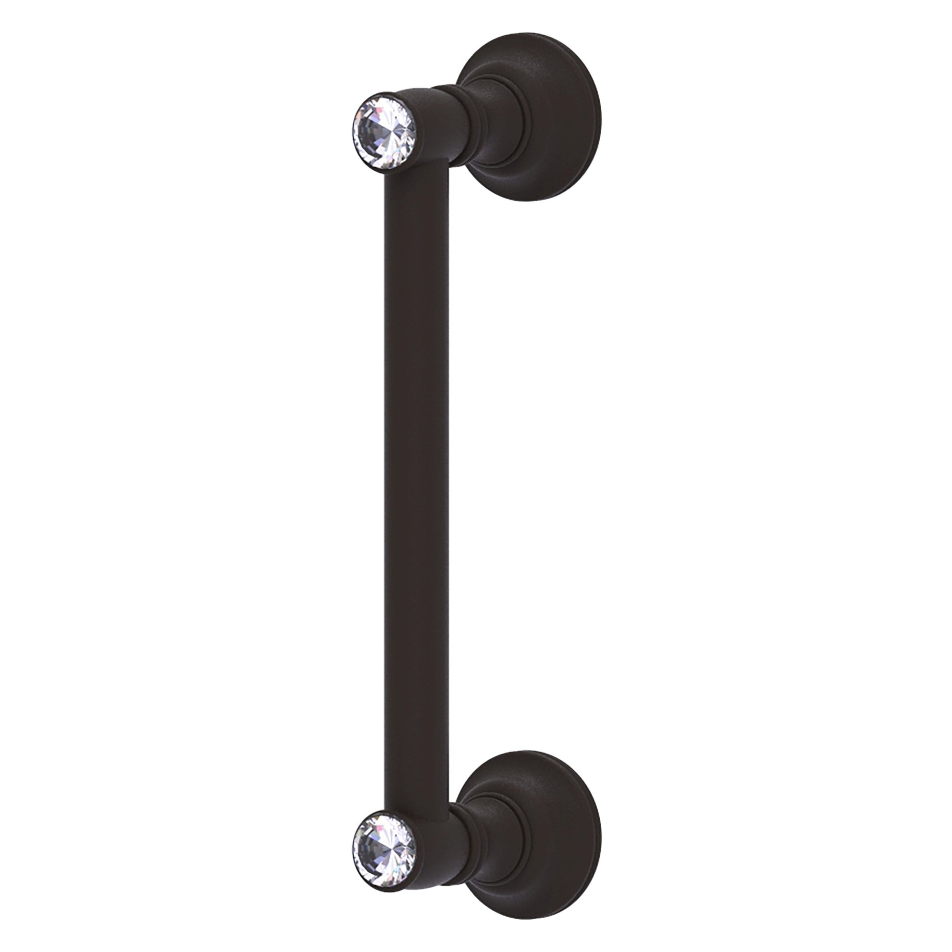Allied Brass Carolina Crystal 10" x 3.6" Oil Rubbed Bronze Solid Brass Door Pull