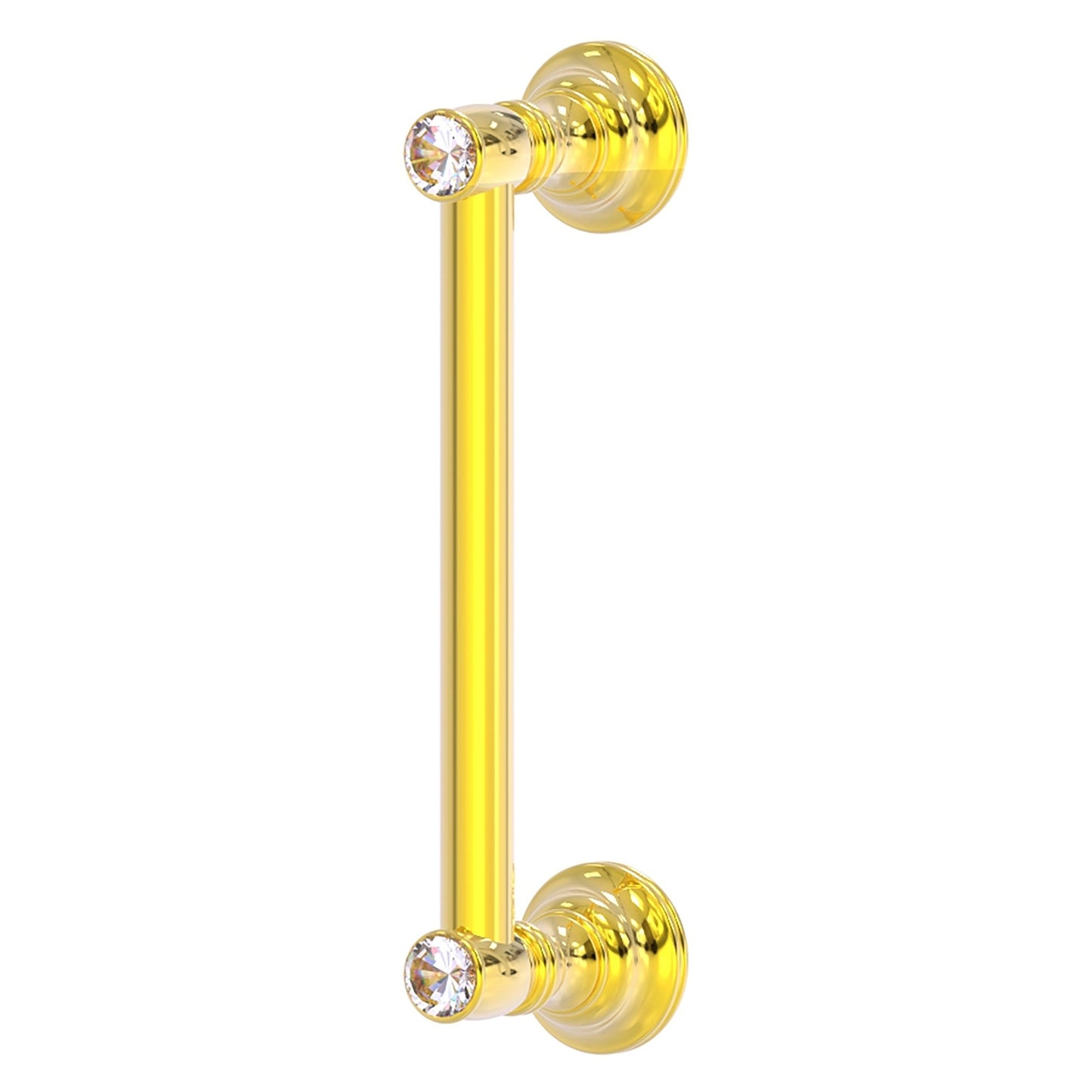 Allied Brass Carolina Crystal 10" x 3.6" Polished Brass Solid Brass Door Pull