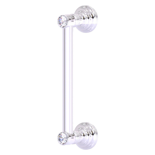 Allied Brass Carolina Crystal 10" x 3.6" Polished Chrome Solid Brass Door Pull