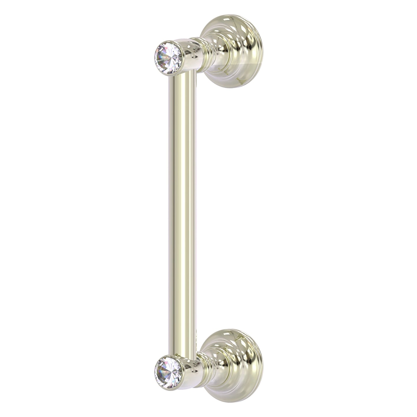 Allied Brass Carolina Crystal 10" x 3.6" Polished Nickel Solid Brass Door Pull