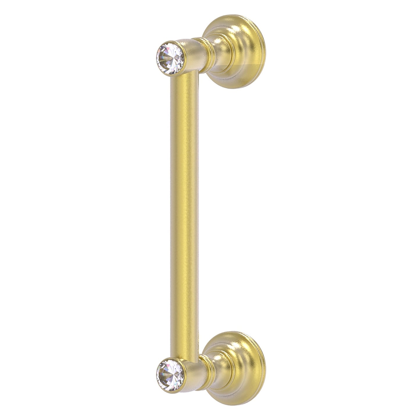 Allied Brass Carolina Crystal 10" x 3.6" Satin Brass Solid Brass Door Pull