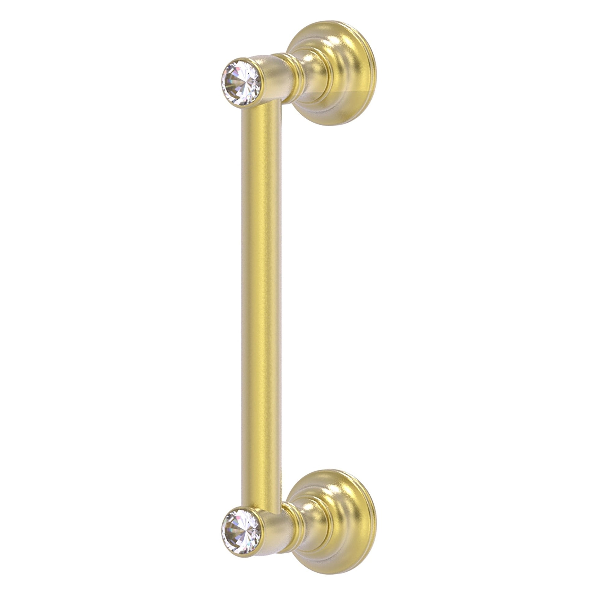 Allied Brass Carolina Crystal 10" x 3.6" Satin Brass Solid Brass Door Pull