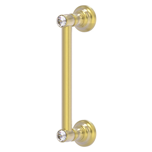 Allied Brass Carolina Crystal 10" x 3.6" Satin Brass Solid Brass Door Pull