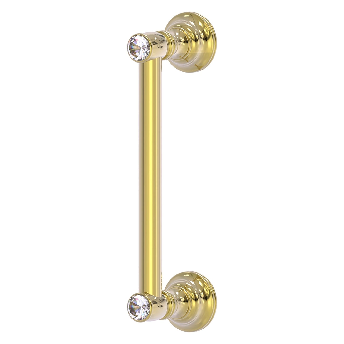 Allied Brass Carolina Crystal 10" x 3.6" Unlacquered Brass Solid Brass Door Pull