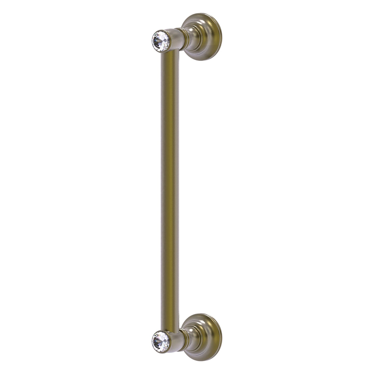 Allied Brass Carolina Crystal 14" x 3.6" Antique Brass Solid Brass Door Pull
