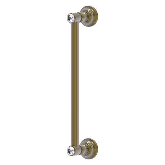 Allied Brass Carolina Crystal 14" x 3.6" Antique Brass Solid Brass Door Pull